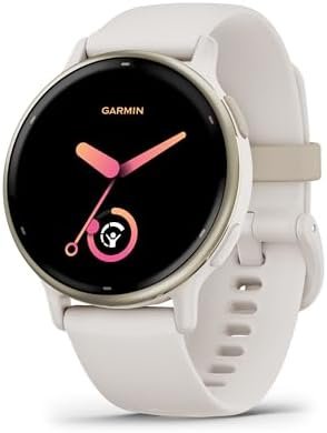 Garmin vívoactive® 5, Health & Fitness GPS Smartwatch, 42mm, Ivory | 24/7 Health Monitoring, Built-In Sports Apps, Sleep Coach, Body Battery™ Energy Monitoring, Workout Benefit & Recovery Time