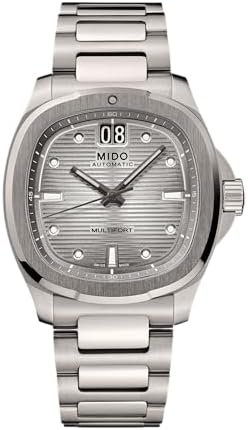 MIDO Multifort TV Big Date – Swiss Automatic Watch for Men – 40mm Case with Transparent Caseback