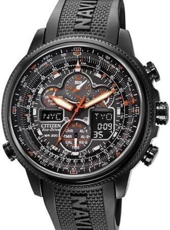Citizen Men’s Promaster Navihawk A-T Eco-Drive Pilot Watch, Atomic Timekeeping, Chronograph